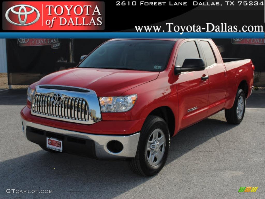 2009 Tundra Double Cab - Salsa Red Pearl / Sand photo #1
