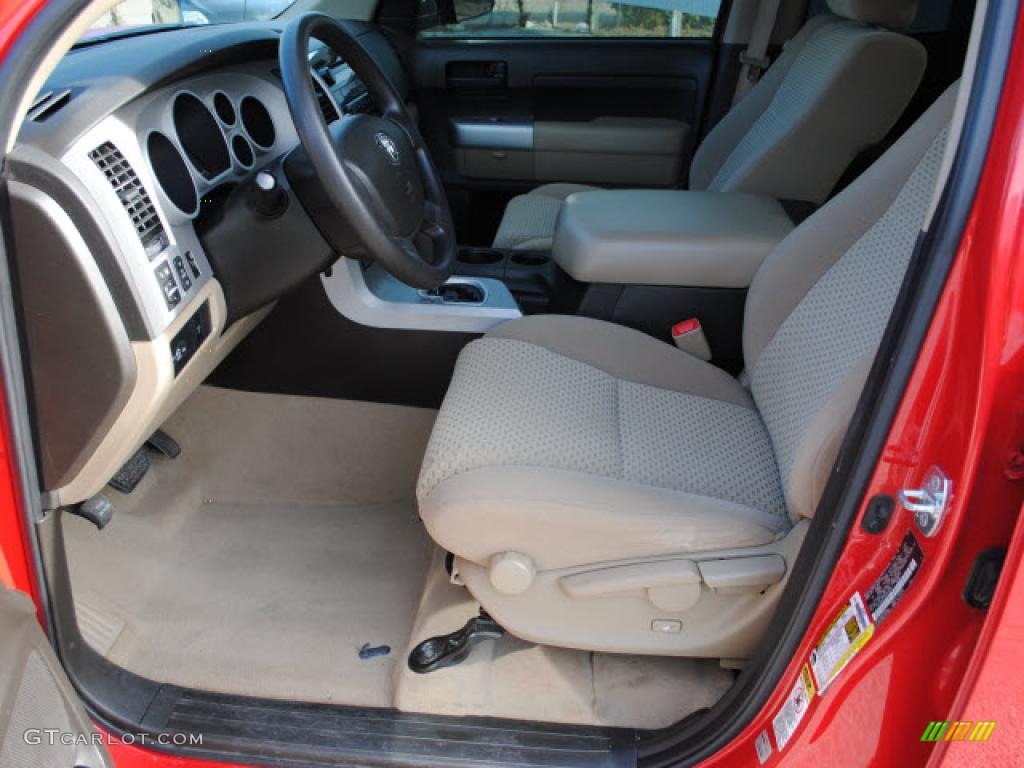 2009 Tundra Double Cab - Salsa Red Pearl / Sand photo #11