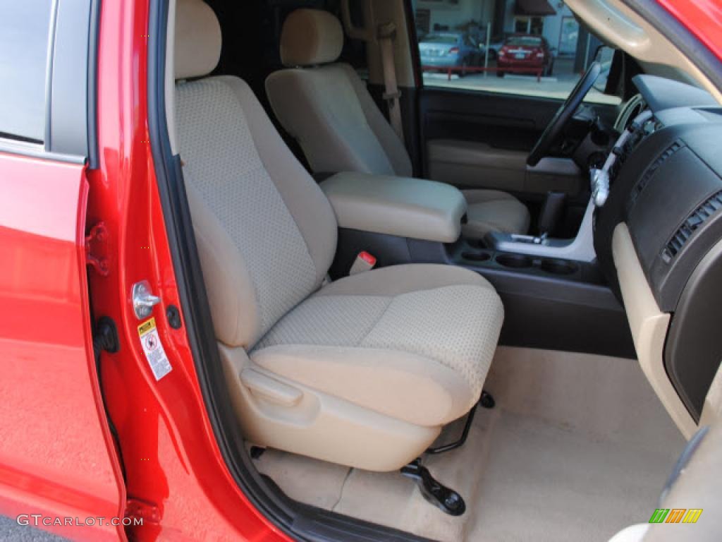 2009 Tundra Double Cab - Salsa Red Pearl / Sand photo #17