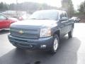 2011 Blue Granite Metallic Chevrolet Silverado 1500 LT Extended Cab 4x4  photo #2