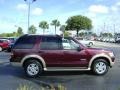 2007 Dark Cherry Metallic Ford Explorer Eddie Bauer  photo #2