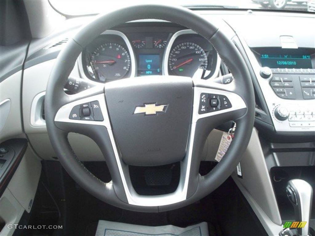 2011 Chevrolet Equinox LT AWD Light Titanium/Jet Black Steering Wheel Photo #41364723