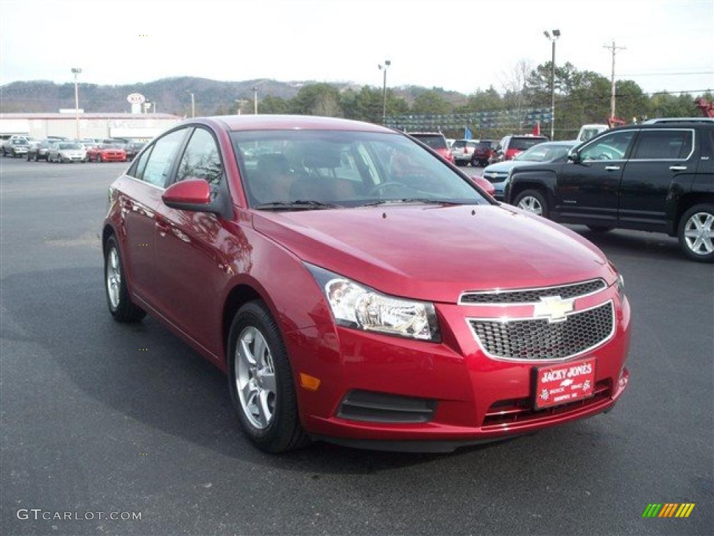 Crystal Red Metallic Tintcoat 2011 Chevrolet Cruze LT Exterior Photo #41365391