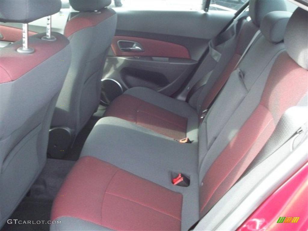 Jet Black/Sport Red Interior 2011 Chevrolet Cruze LT Photo #41365523