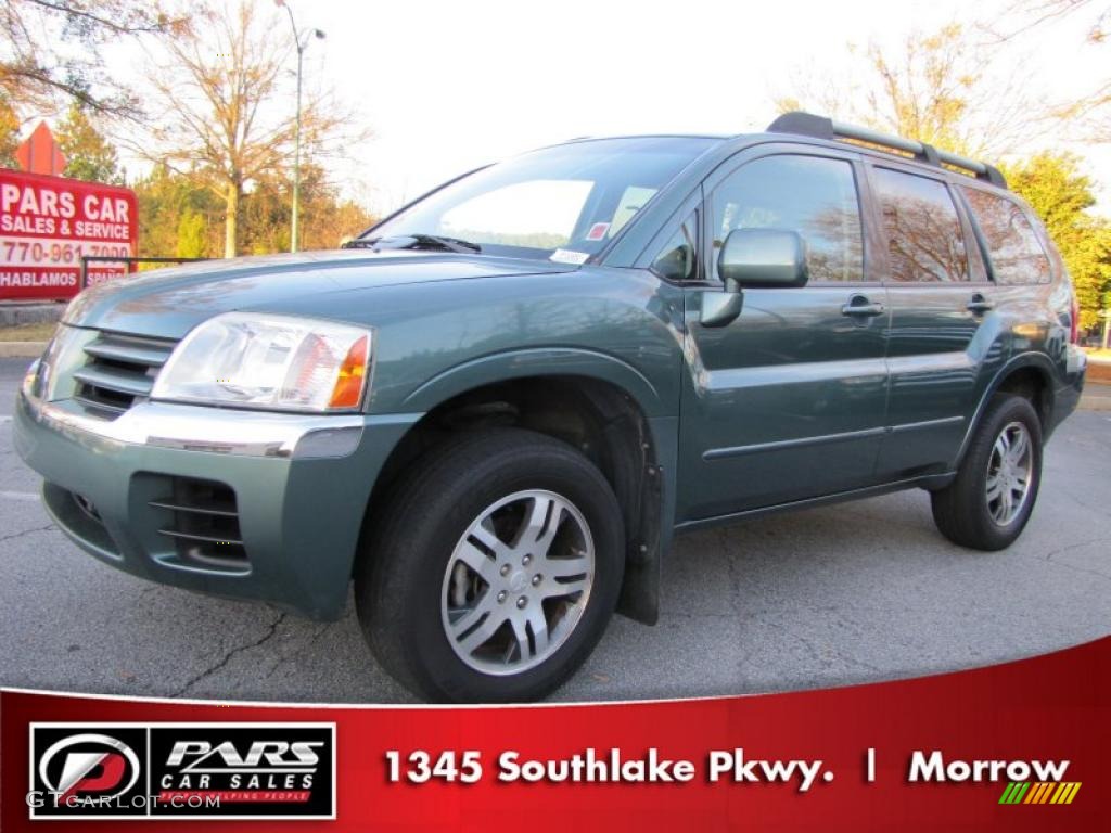 2004 Endeavor XLS - Machine Green Metallic / Sandblast Beige photo #1