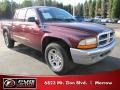 2003 Dark Garnet Red Pearl Dodge Dakota SLT Quad Cab  photo #4