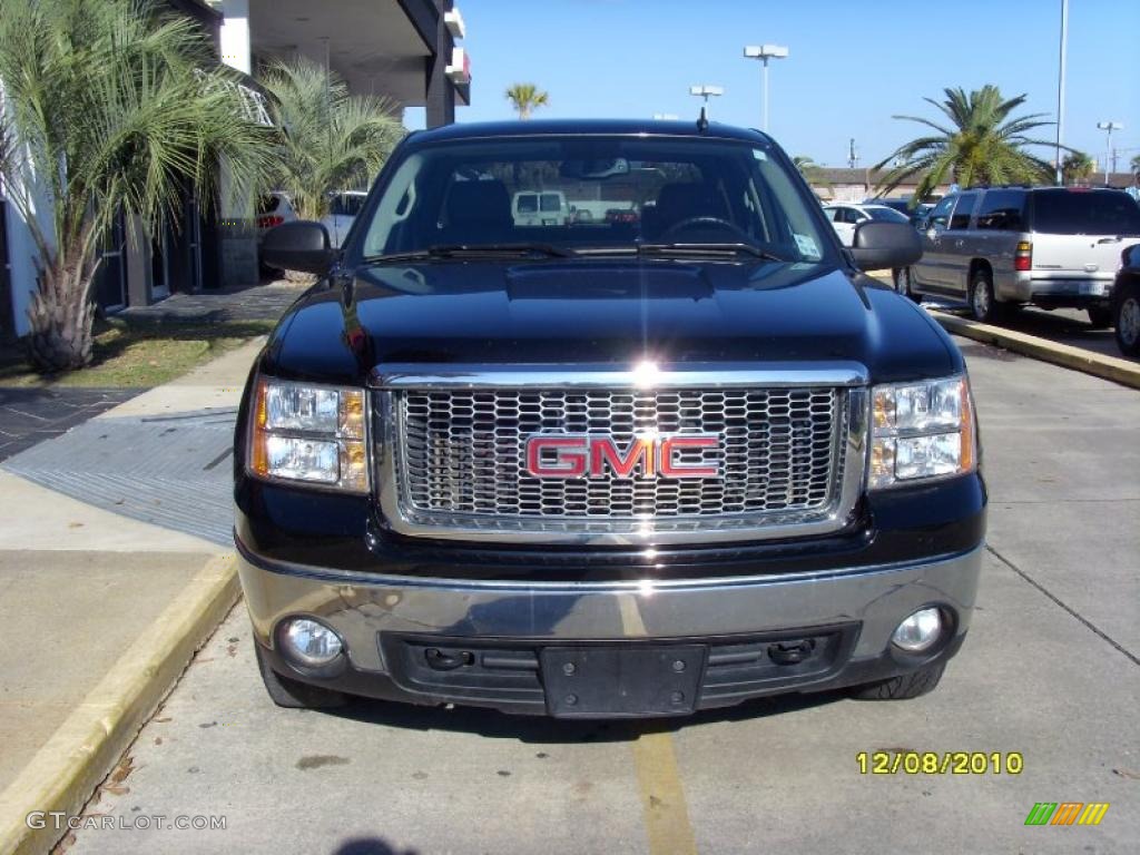 2008 Sierra 1500 SLT Crew Cab 4x4 - Onyx Black / Ebony photo #7