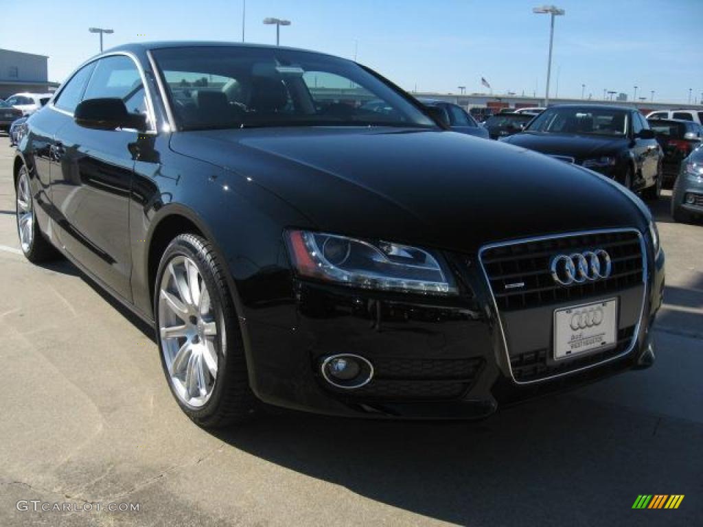 2011 A5 2.0T quattro Coupe - Brilliant Black / Black photo #1