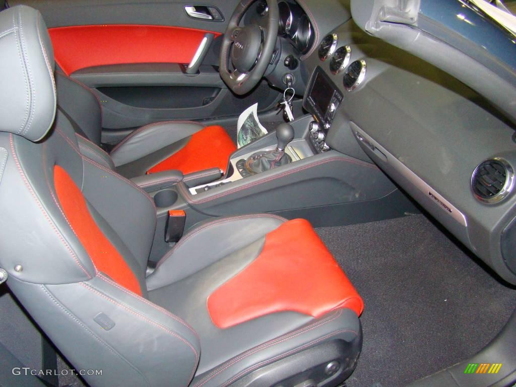 Crimson Red Interior 2008 Audi TT 3.2 quattro Roadster Photo #4136822