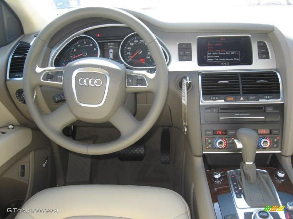 2011 Audi Q7 3.0 TFSI quattro Cardamom Beige Dashboard Photo #41368467
