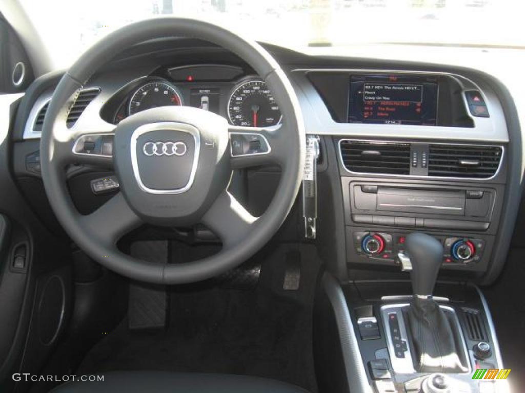 2011 Audi A4 2.0T Sedan Black Dashboard Photo #41369151