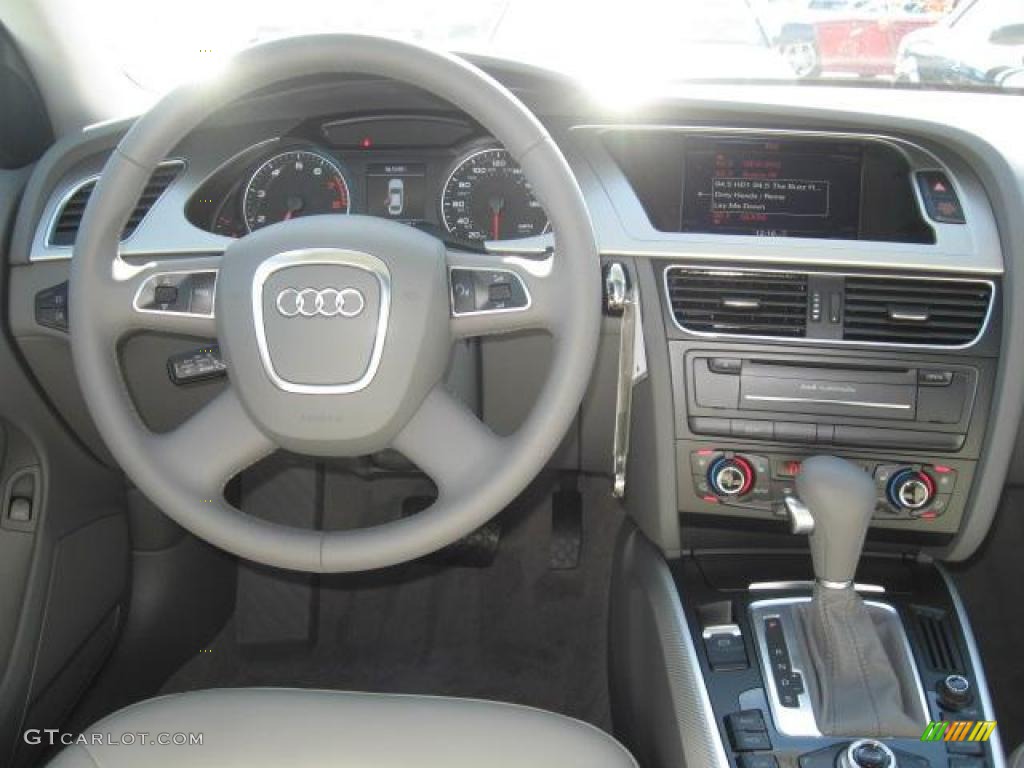 2011 Audi A4 2.0T Sedan Light Gray Dashboard Photo #41369271