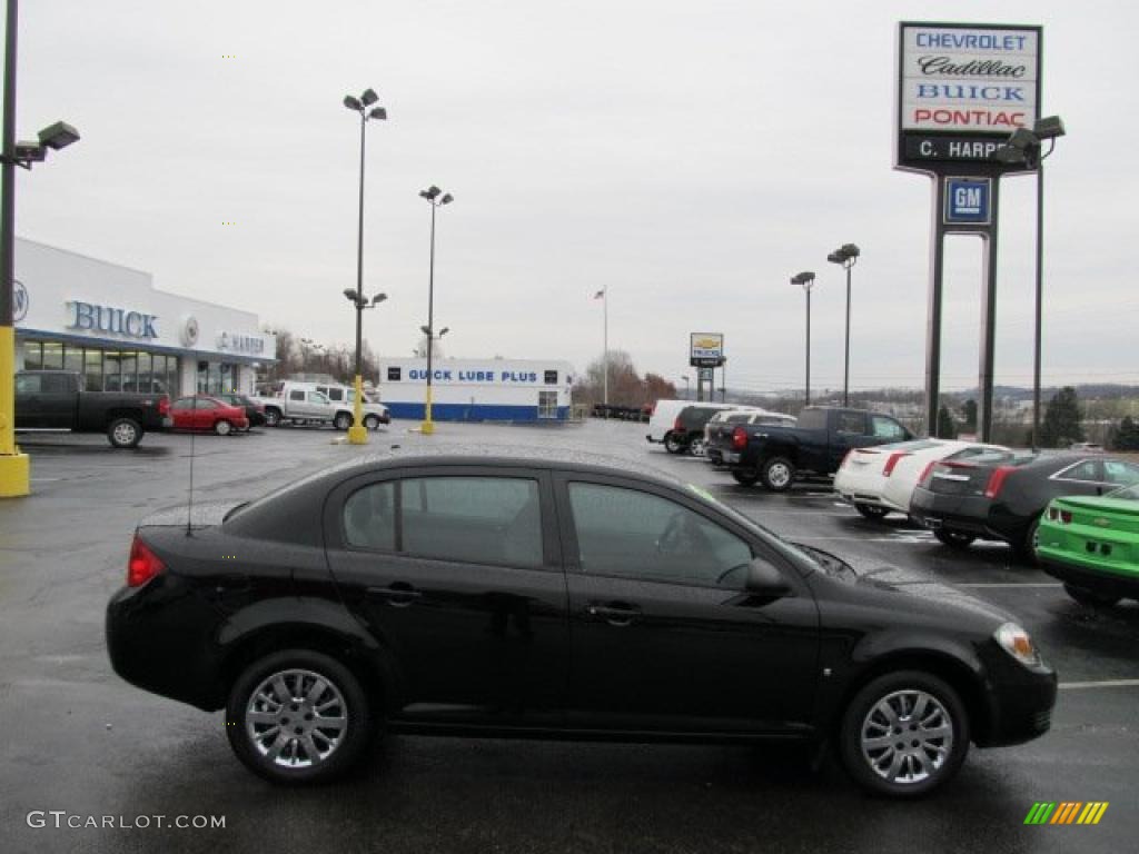 2010 Cobalt LS Sedan - Black / Gray photo #2