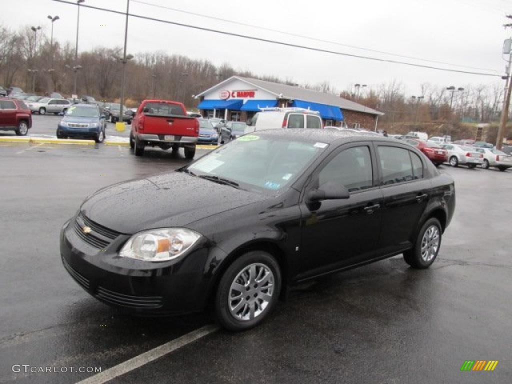 2010 Cobalt LS Sedan - Black / Gray photo #5