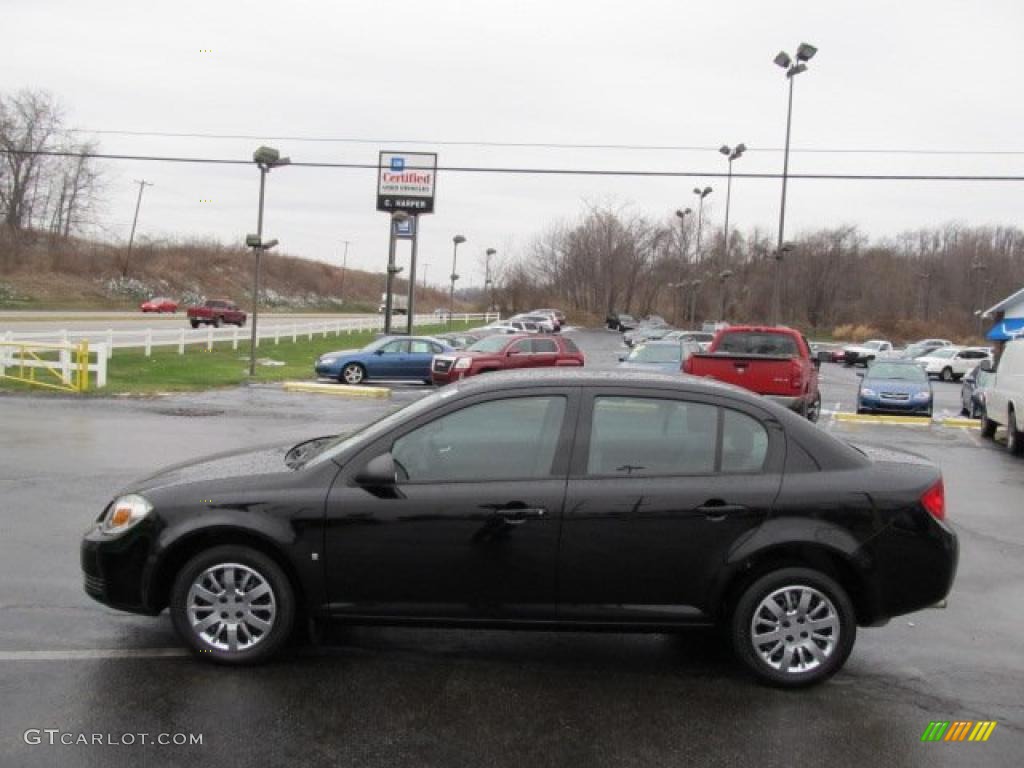 2010 Cobalt LS Sedan - Black / Gray photo #6