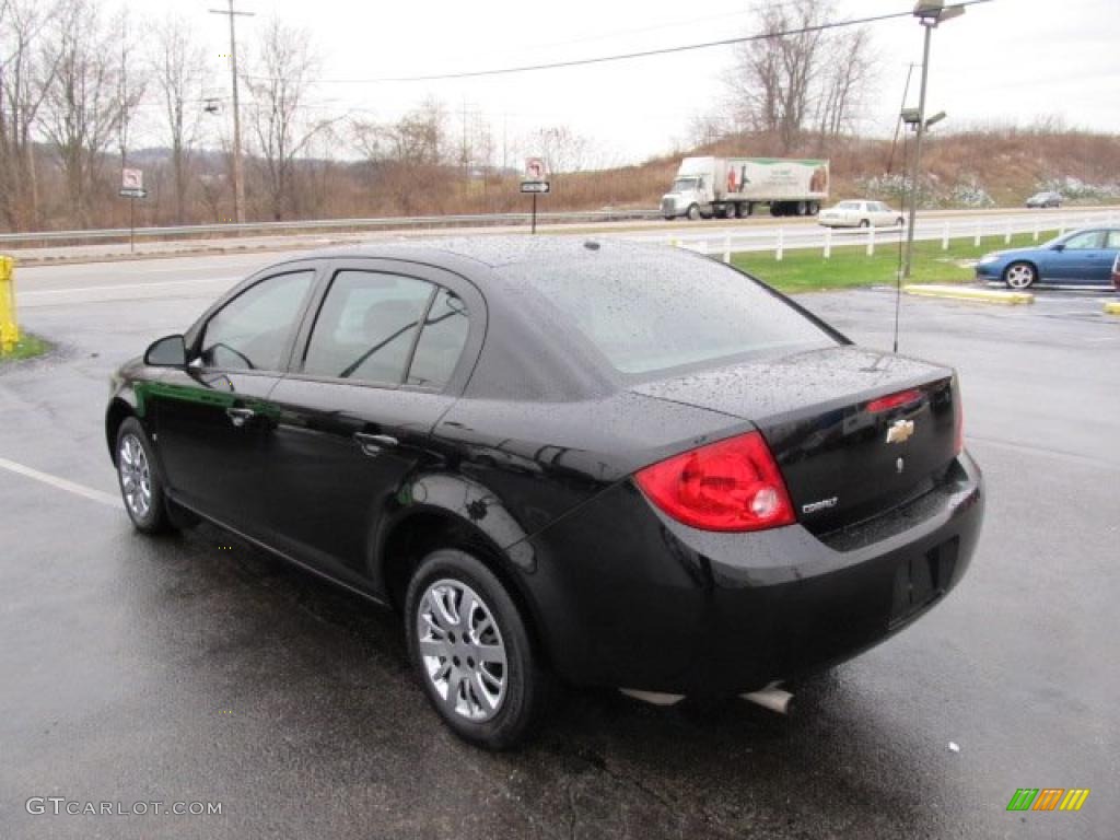 2010 Cobalt LS Sedan - Black / Gray photo #7