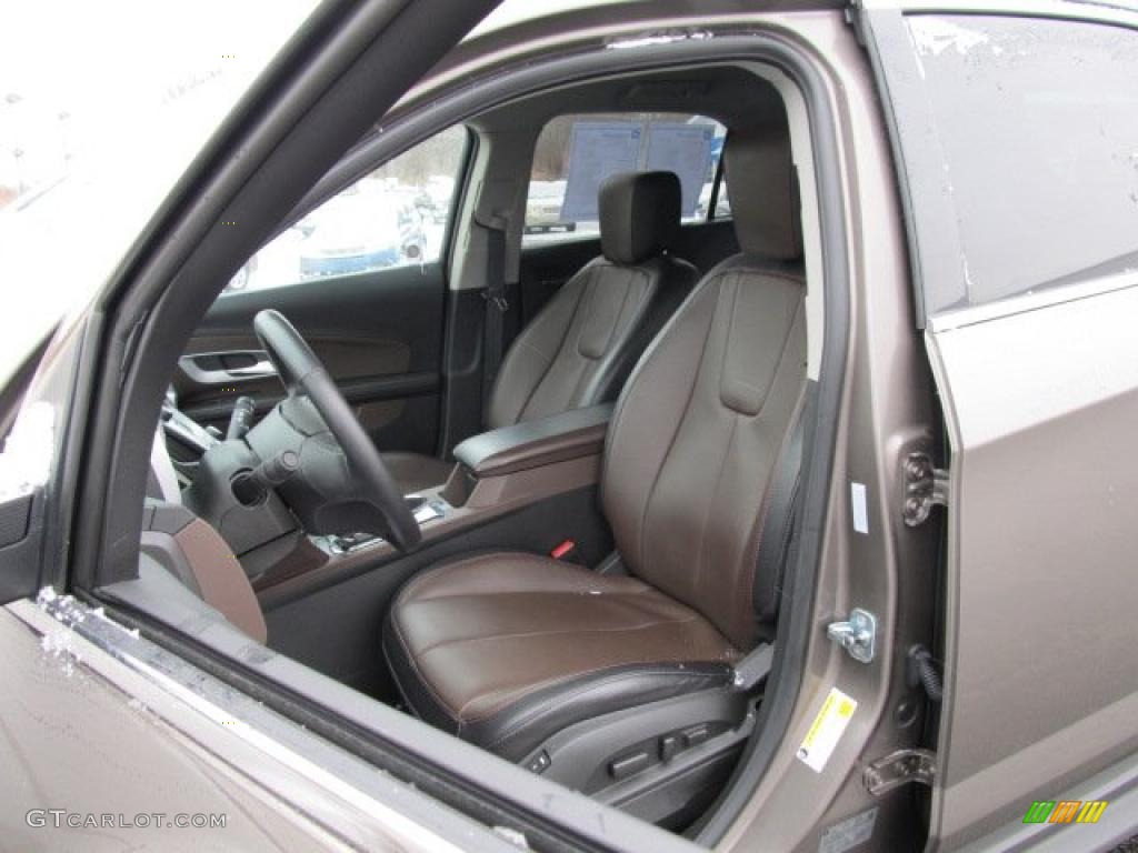 Jet Black/Brownstone Interior 2010 Chevrolet Equinox LTZ AWD Photo #41370739