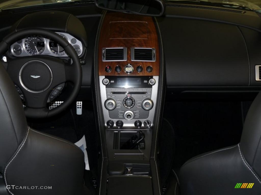 2011 Aston Martin DB9 Volante Obsidian Black Dashboard Photo #41371276