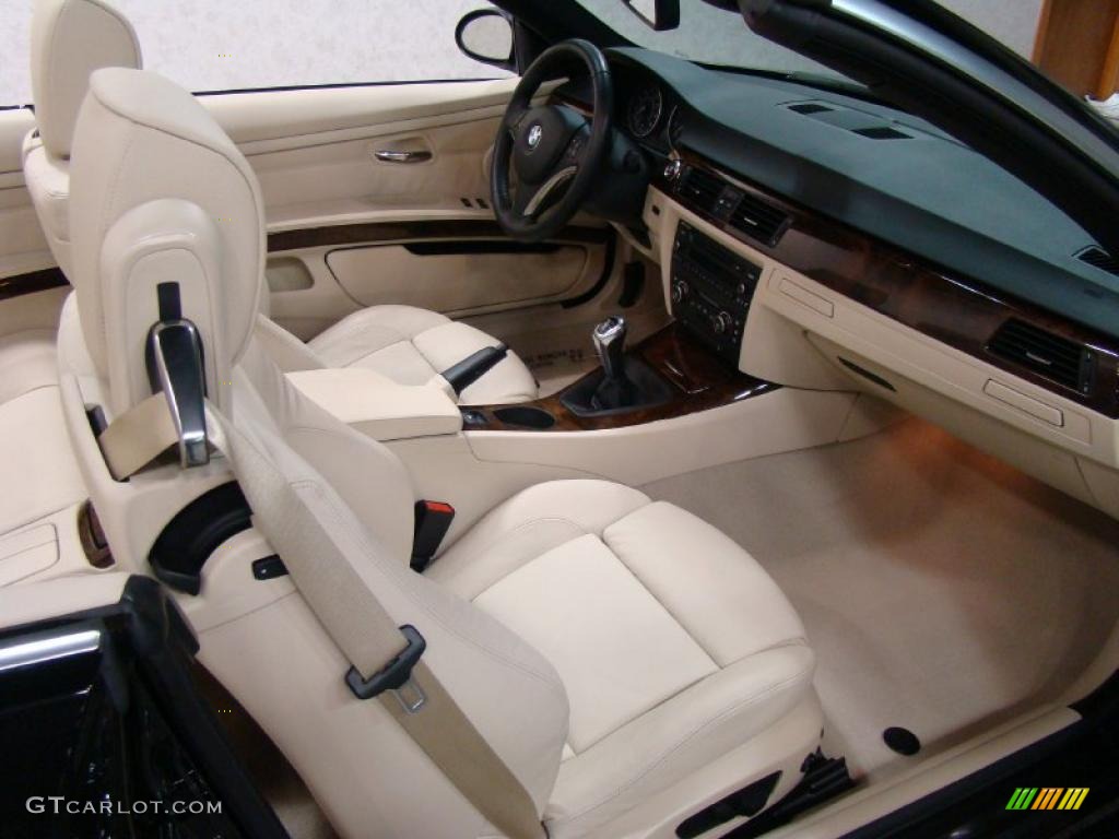 2008 3 Series 335i Convertible - Black Sapphire Metallic / Cream Beige photo #11