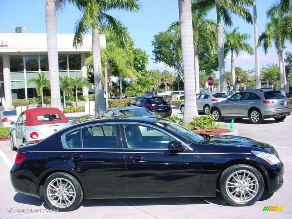 Black Obsidian 2007 Infiniti G 35 Sedan Exterior Photo #41376164