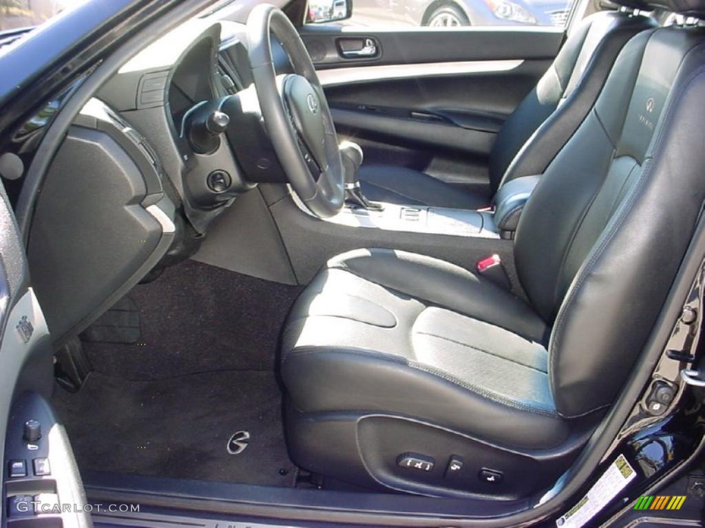 Graphite Black Interior 2007 Infiniti G 35 Sedan Photo #41376348