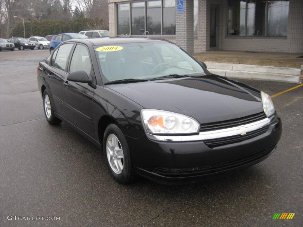 Black 2004 Chevrolet Malibu LS V6 Sedan Exterior Photo #41377128