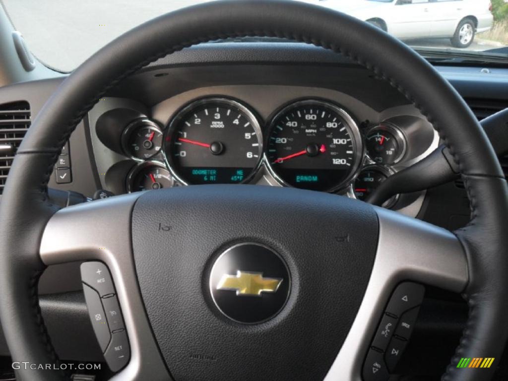 2011 Silverado 1500 LT Crew Cab 4x4 - Black / Ebony photo #13