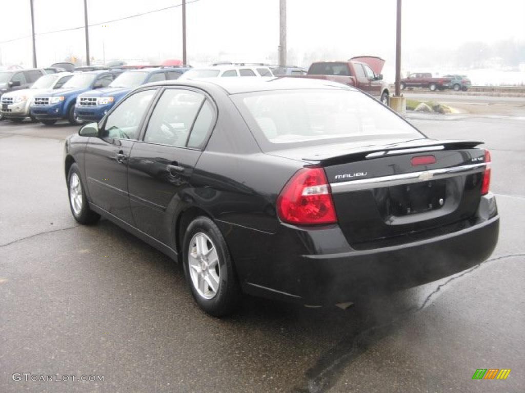 2004 Malibu LS V6 Sedan - Black / Gray photo #9