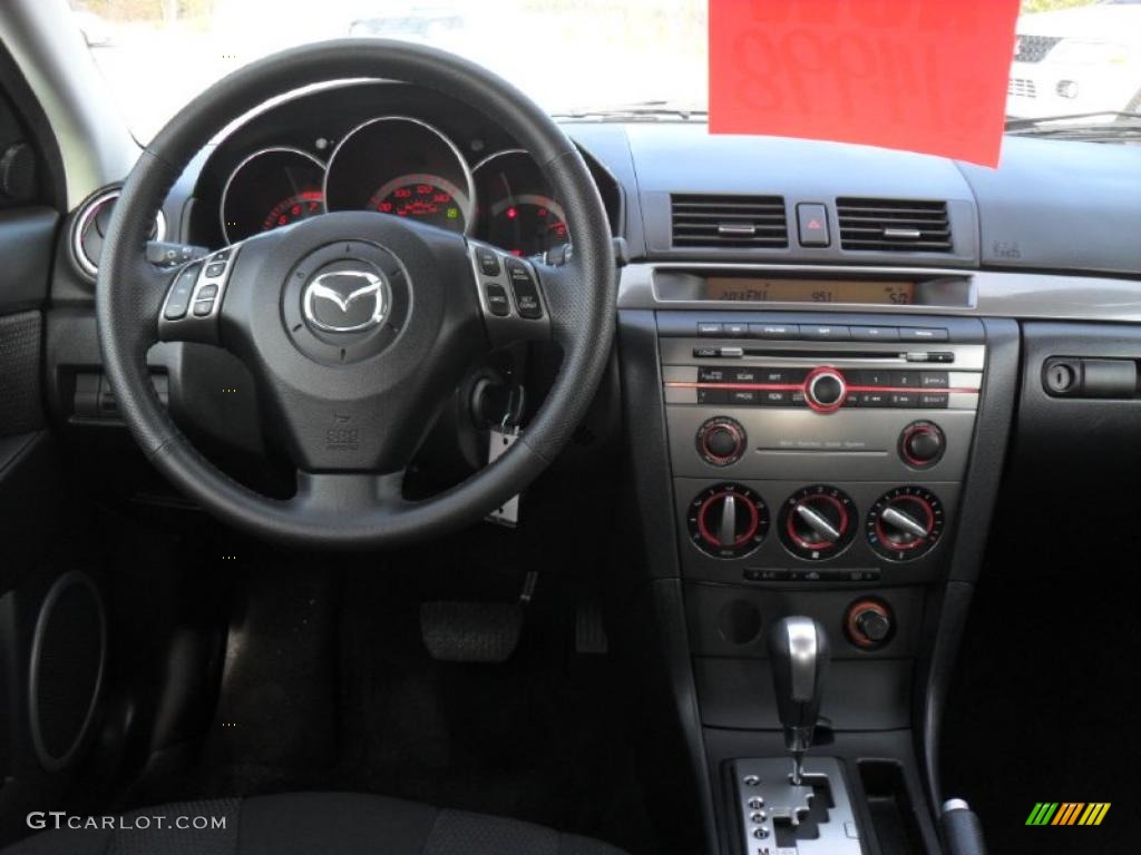 2008 Mazda MAZDA3 s Touring Hatchback Black Dashboard Photo #41378797
