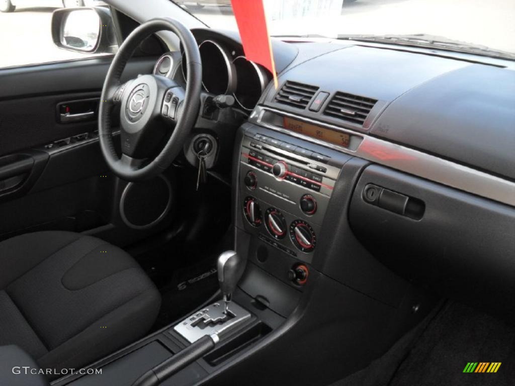 Black Interior 2008 Mazda MAZDA3 s Touring Hatchback Photo #41378868
