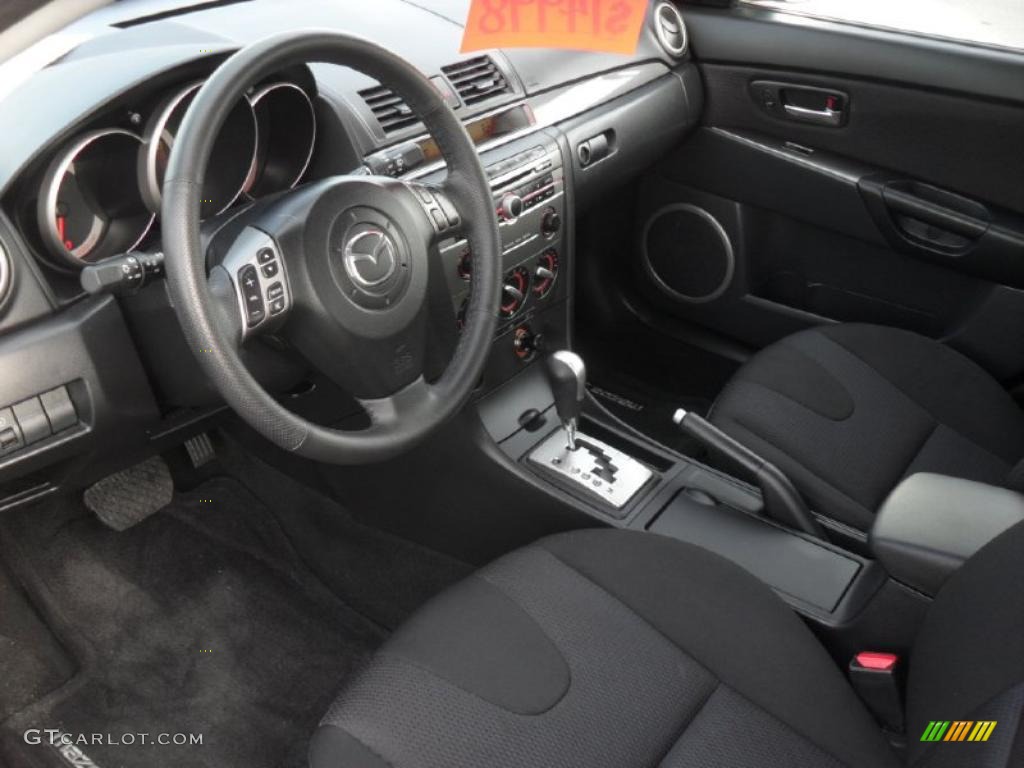 Black Interior 2008 Mazda Mazda3 S Touring Hatchback Photo