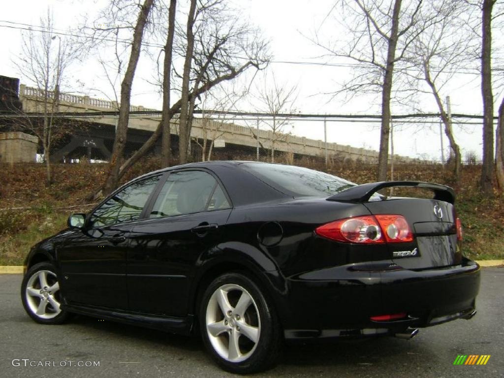 Onyx Black 2003 Mazda MAZDA6 s Sedan Exterior Photo #41379092