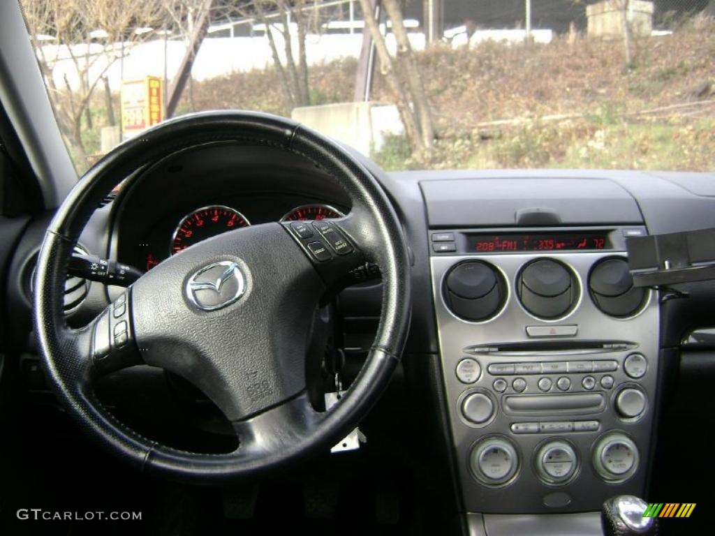 2003 MAZDA6 s Sedan - Onyx Black / Black photo #11
