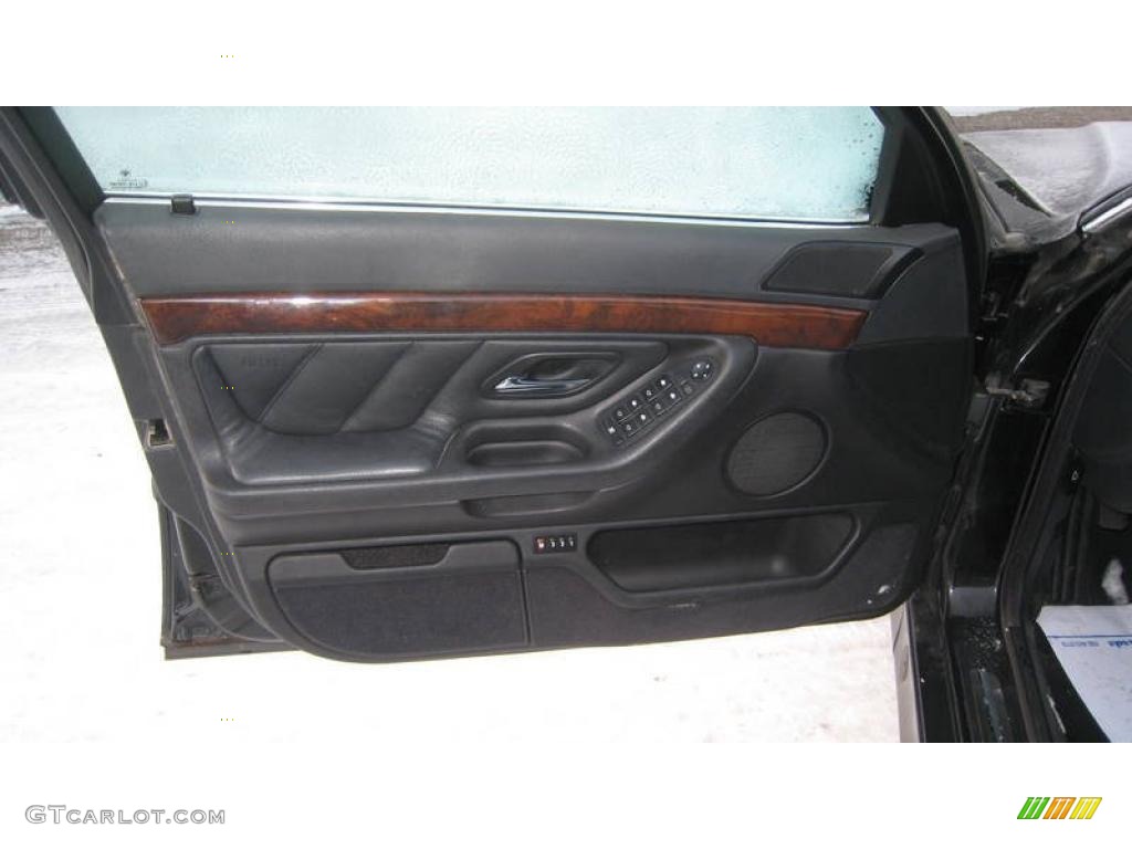 1998 BMW 7 Series 740iL Sedan Black Door Panel Photo #41382065