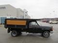 1987 Black Ford F350 XLT Regular Cab 4x4 Dump Truck  photo #2