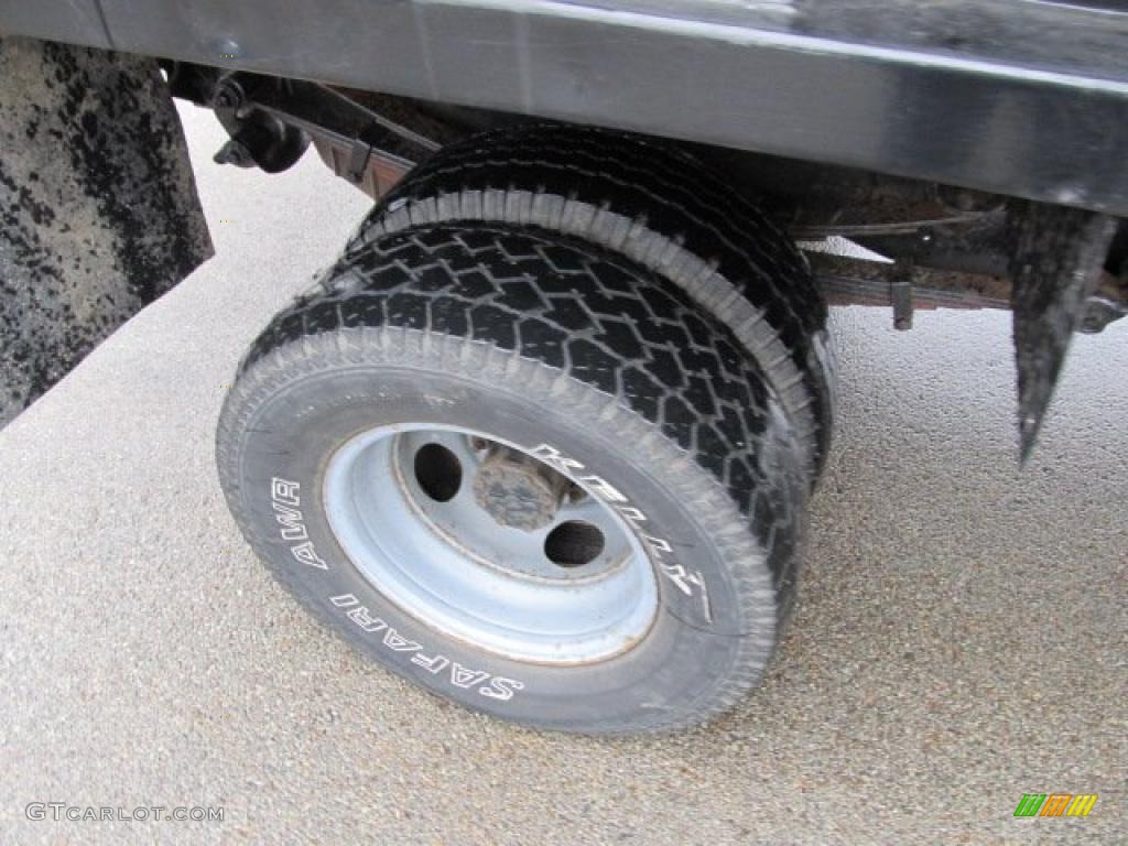 1987 F350 XLT Regular Cab 4x4 Dump Truck - Black / Dark Red photo #3