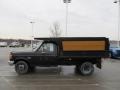 1987 Black Ford F350 XLT Regular Cab 4x4 Dump Truck  photo #7