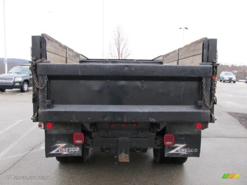 1987 F350 XLT Regular Cab 4x4 Dump Truck - Black / Dark Red photo #9