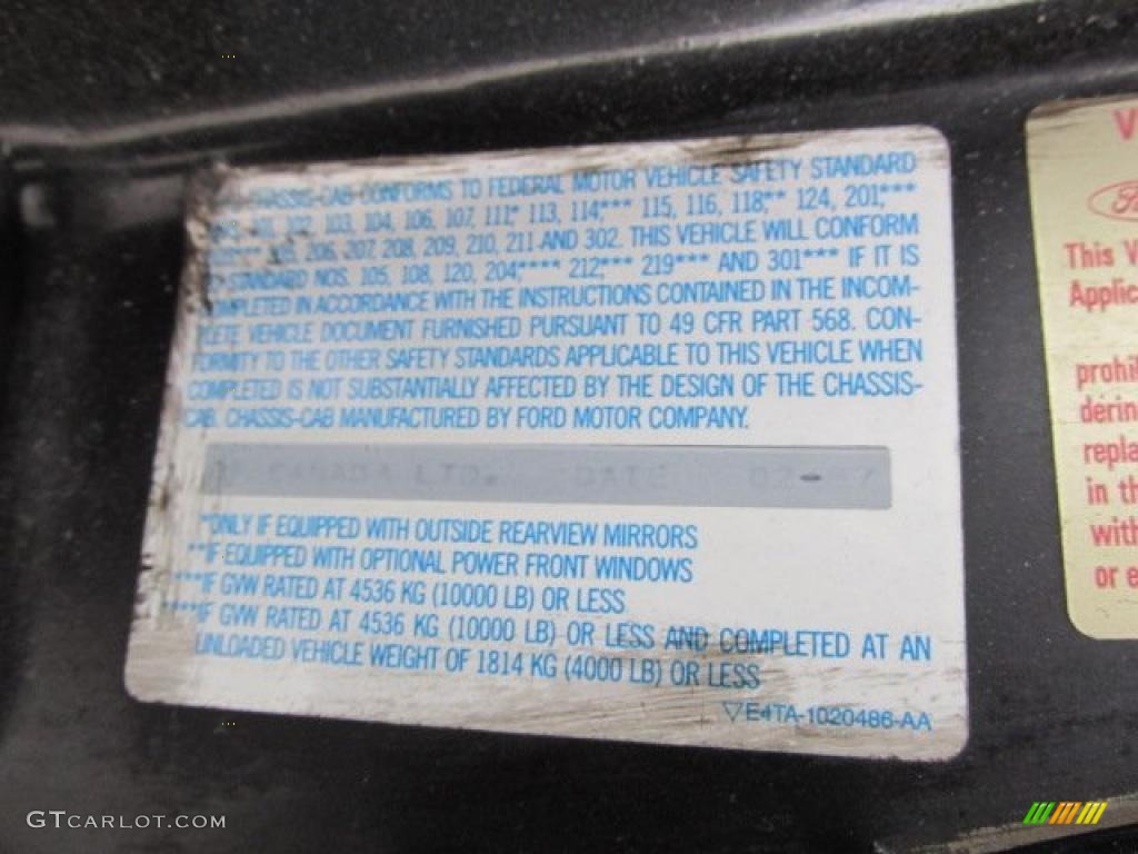 1987 F350 XLT Regular Cab 4x4 Dump Truck - Black / Dark Red photo #24