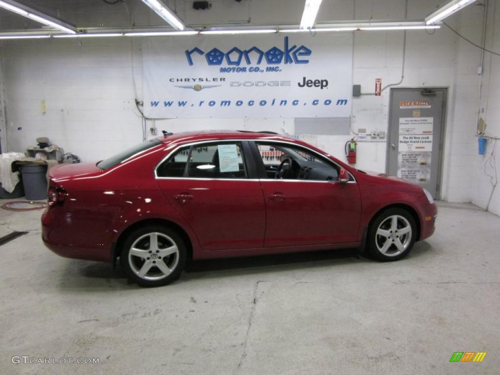 2009 Jetta TDI Sedan - Salsa Red / Anthracite photo #4