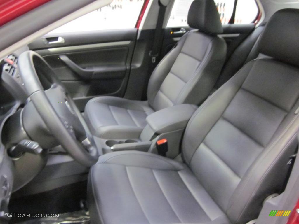 2009 Jetta TDI Sedan - Salsa Red / Anthracite photo #5