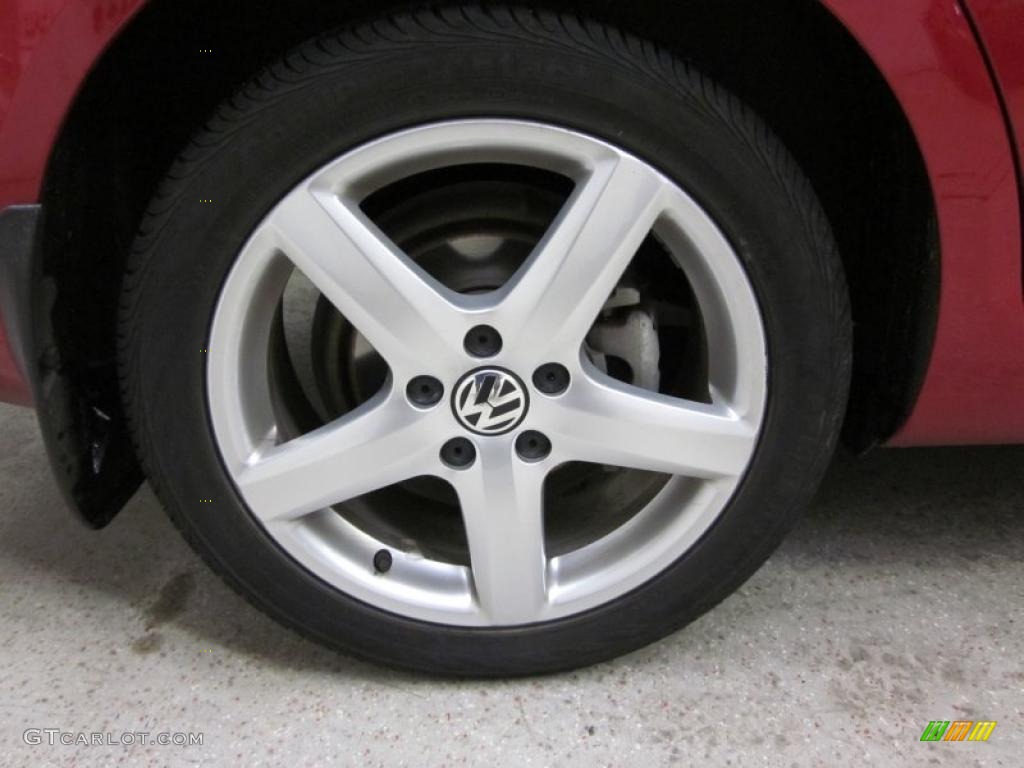 2009 Jetta TDI Sedan - Salsa Red / Anthracite photo #21