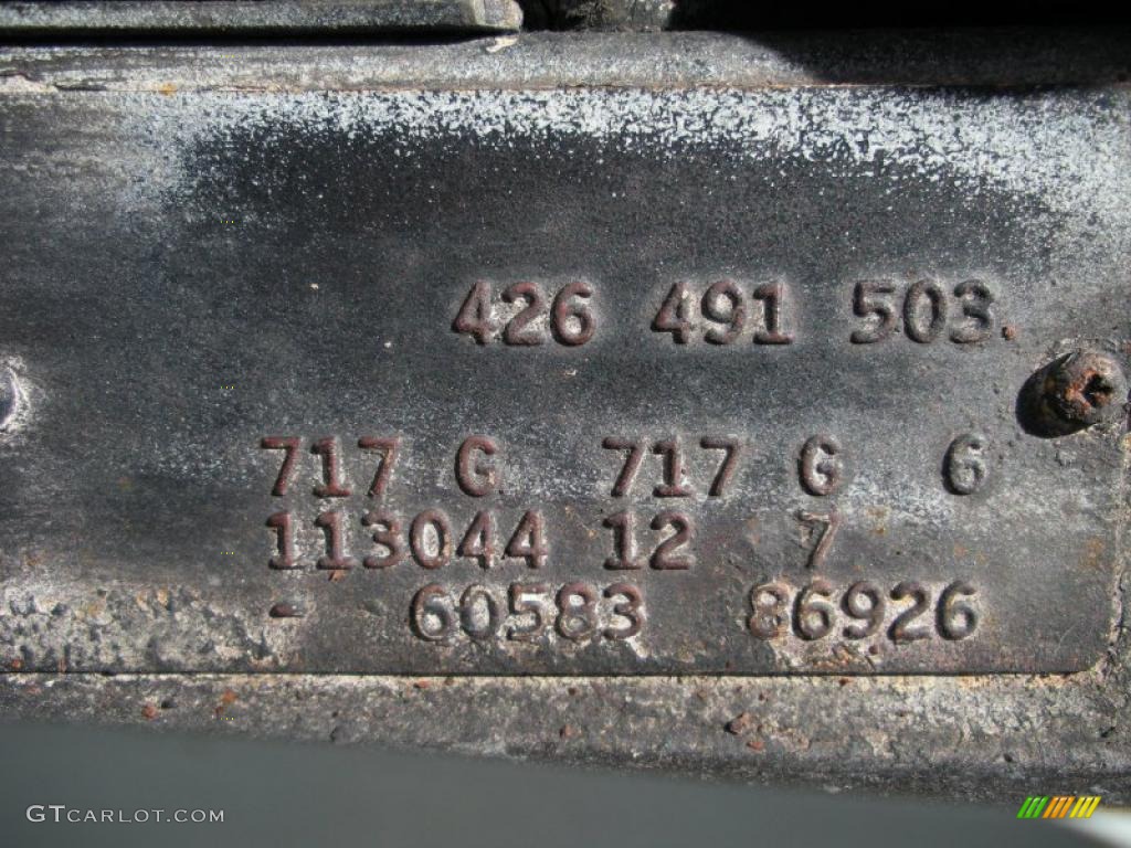 1969 Mercedes-Benz SL Class 280 SL Roadster Info Tag Photo #41387548