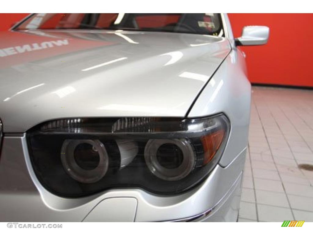2004 7 Series 745Li Sedan - Titanium Silver Metallic / Black/Black photo #10