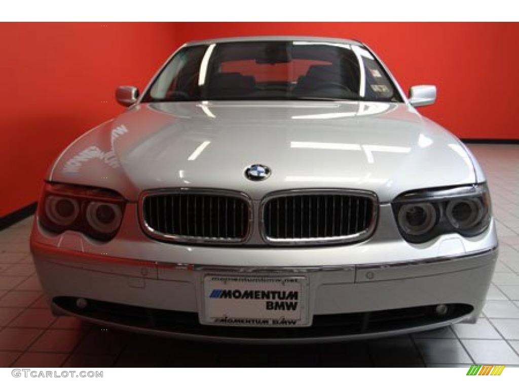 2004 7 Series 745Li Sedan - Titanium Silver Metallic / Black/Black photo #11