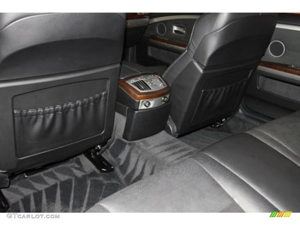2004 7 Series 745Li Sedan - Titanium Silver Metallic / Black/Black photo #14