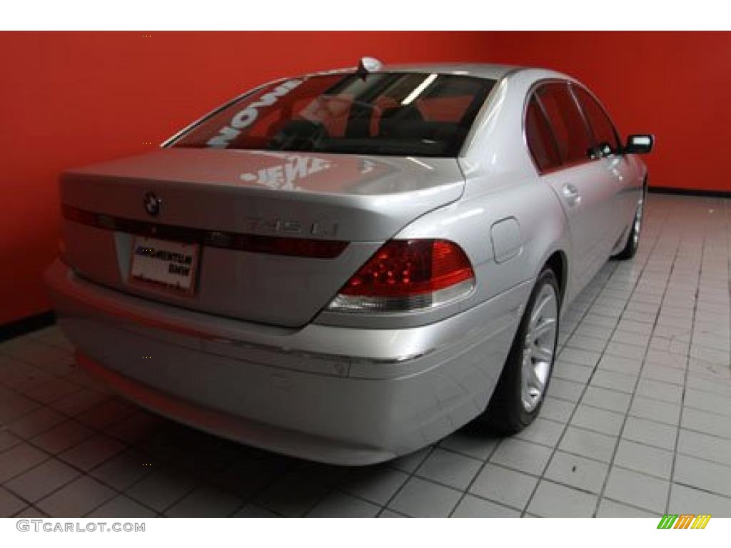 2004 7 Series 745Li Sedan - Titanium Silver Metallic / Black/Black photo #38