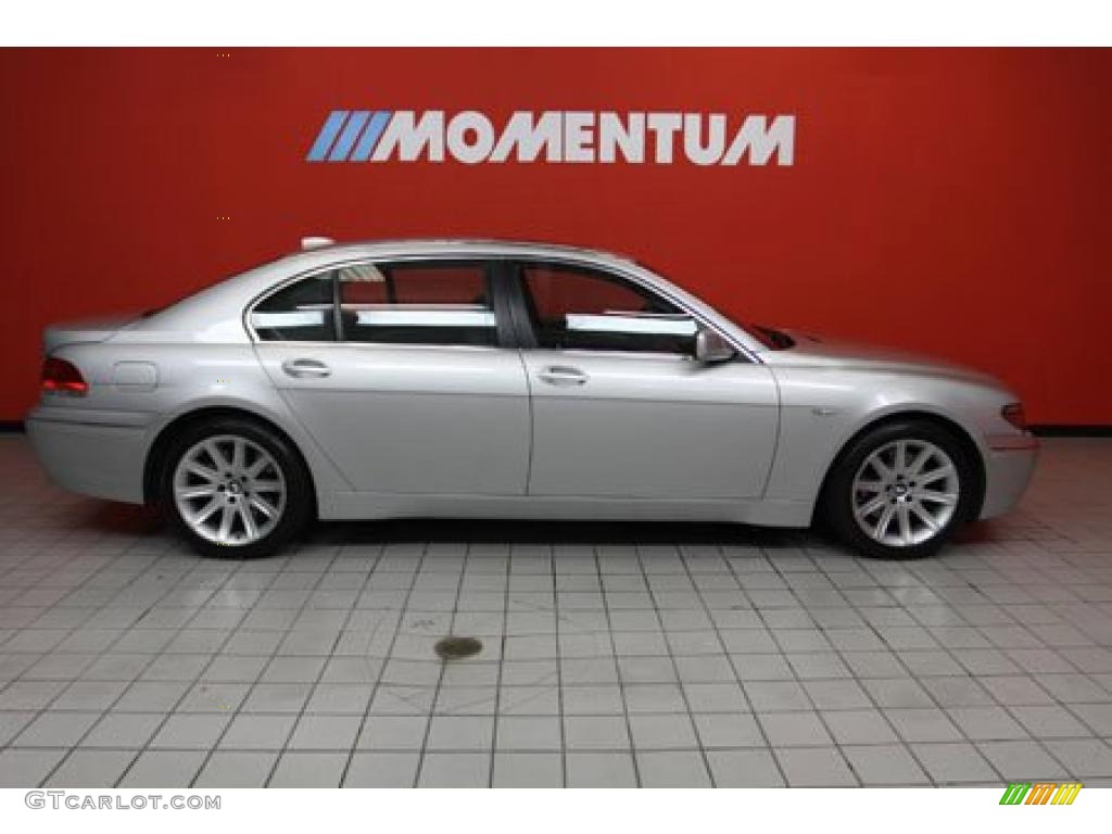 2004 7 Series 745Li Sedan - Titanium Silver Metallic / Black/Black photo #41