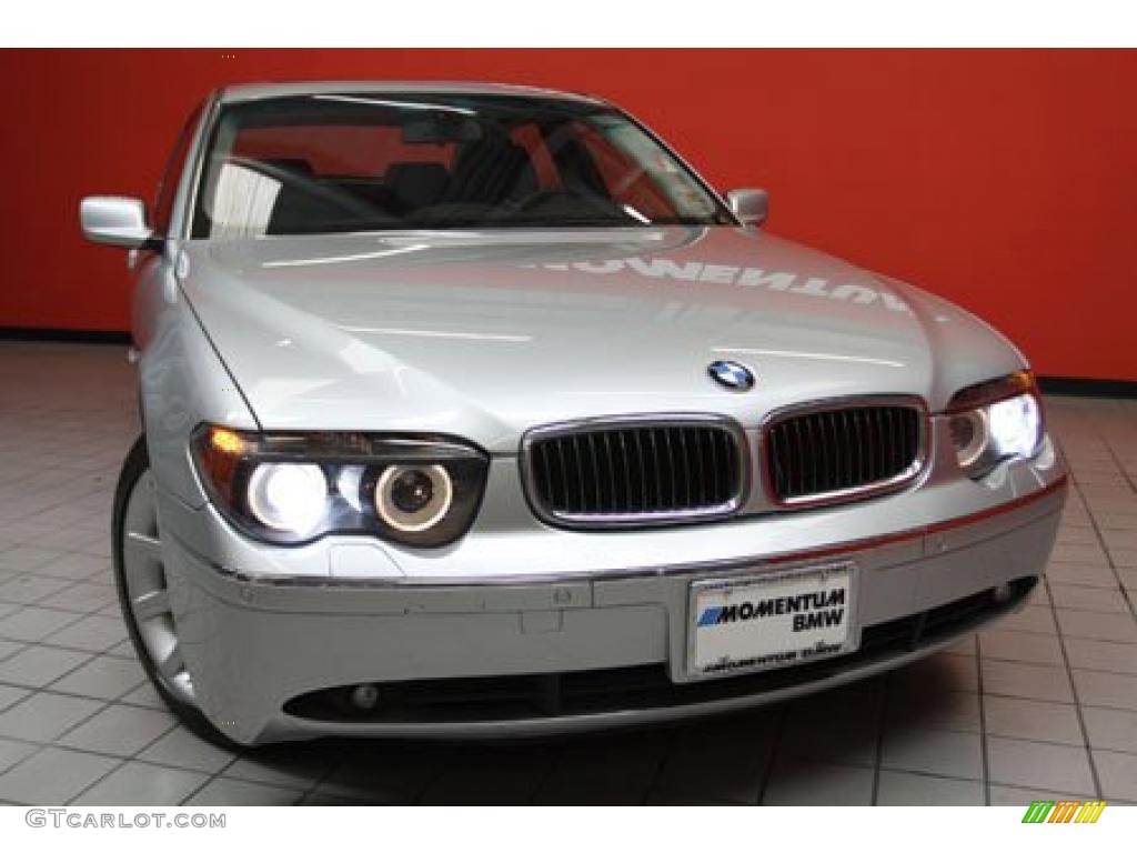 2004 7 Series 745Li Sedan - Titanium Silver Metallic / Black/Black photo #53