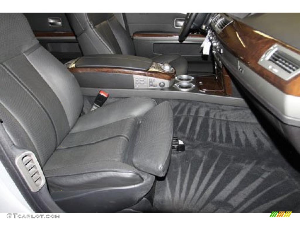 2004 7 Series 745Li Sedan - Titanium Silver Metallic / Black/Black photo #86